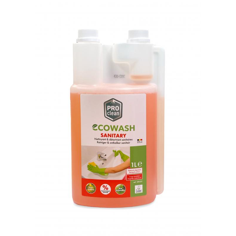 Proclean Ecowash Sanitary sanitairreiniger verdunning 1 %