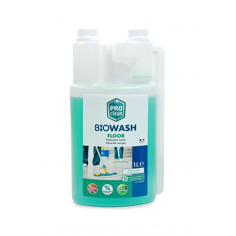 Biowash vloerreiniger verdunning 0 4%