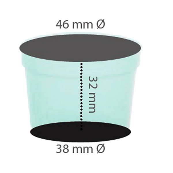 Bekers 25-30 cc laag model - Afbeelding 2