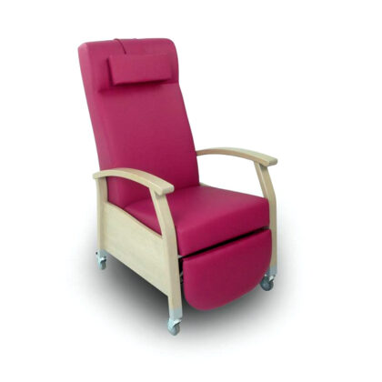 Relaxzetels Porto vinyl  met wielen en duwbeugel