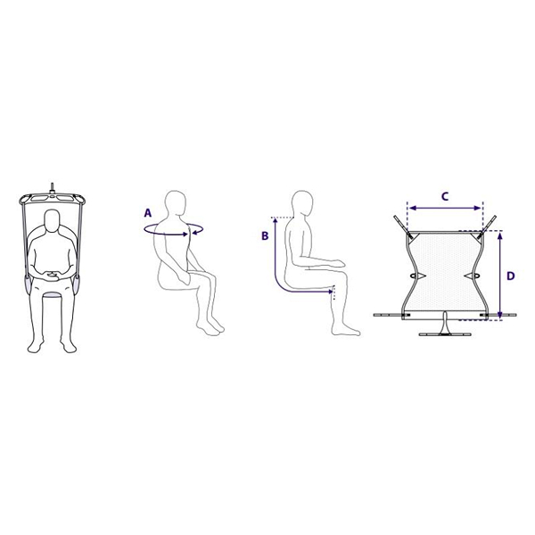 Silva-Superfine Loop hangmat tilband - met hoofdsteun - Afbeelding 3
