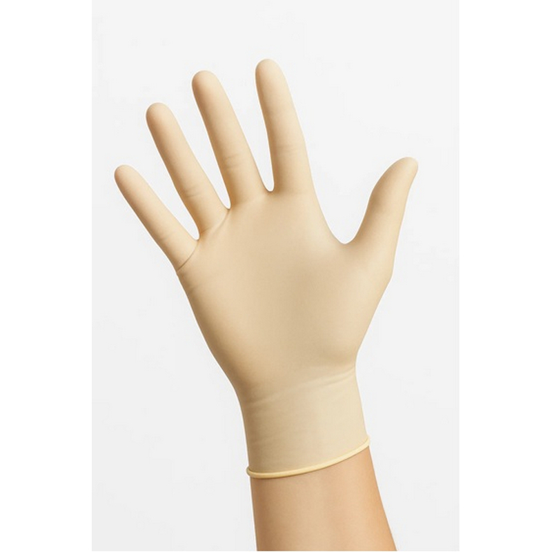 Verzorgingshandschoenen latex niet-gepoederd