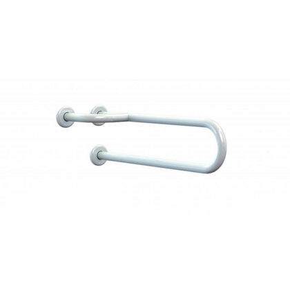 Versterke hijsstang  rechts  80 cm  wit|80 cm|Versterke wandbeugel