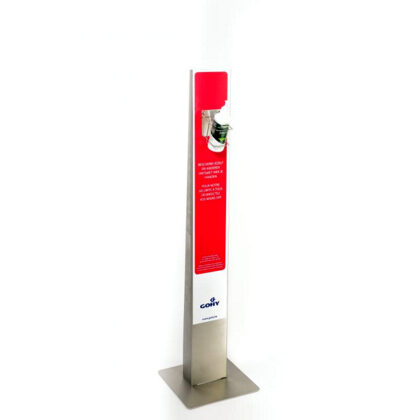 Hygiënestation kit met een wandhouder  schuin model ref. 006.020