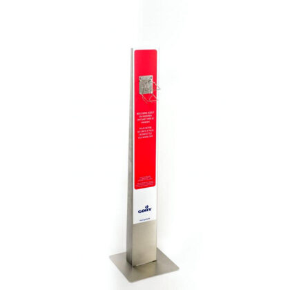 Procare hygiënestation kit met een schuine RVS wandhouder