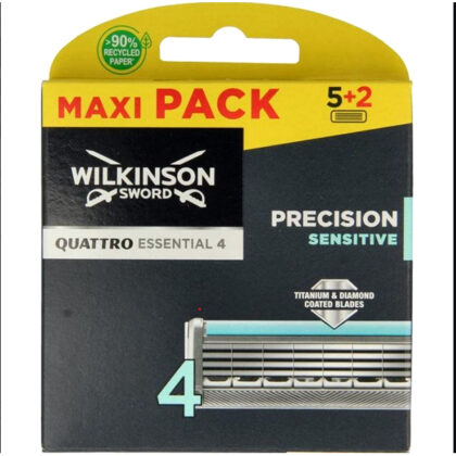 Doos met 7 vervangmesjes voor een 4-blads scheermes Wilkinson 039.304