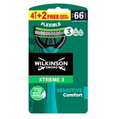 Wilkinson Sword Xtreme 3  pakket met 6 wegwerpscheermesjes