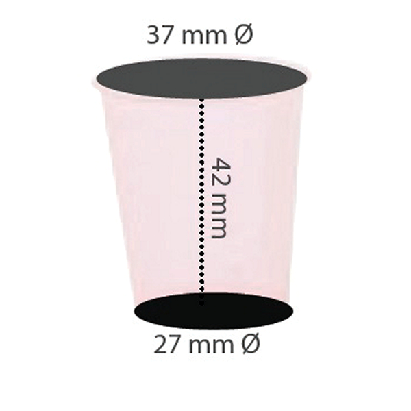 Bekers 25-30 cc hoog model - Afbeelding 2