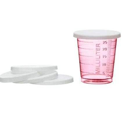 Witte deksels voor 25-30 cc eco bekers