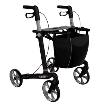Rollator Athlon SL - Classic wheels - Carbon|zwart