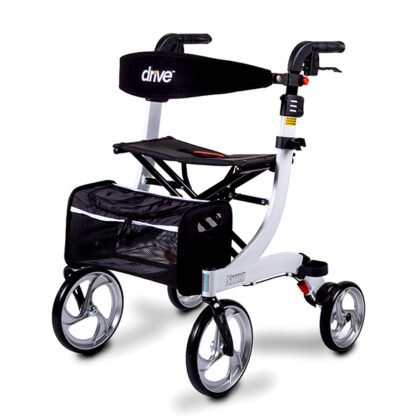 Rollator 4 wielen  plooibaar  design  wit  Nitro.|Wit|Wit