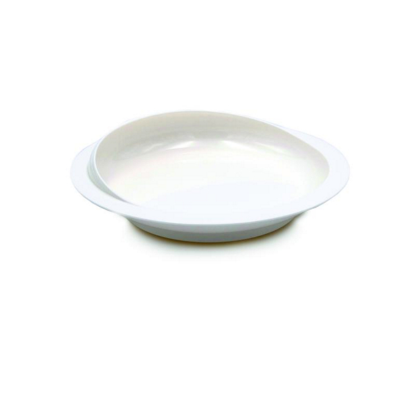 Asymmetrisch bord met verhoogde rand
