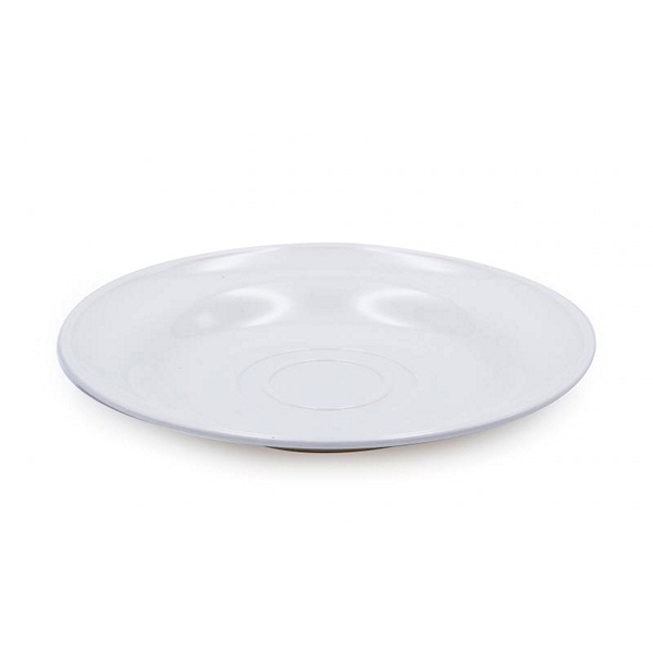 Grote schotel in polycarbonaat wit