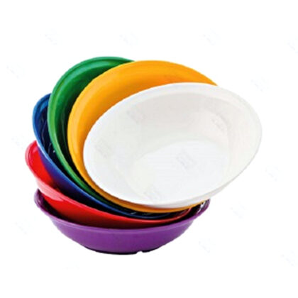 Diep bord in polycarbonaat  18 5 x 4 6 cm  wit