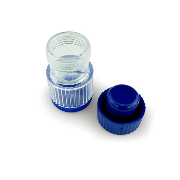 Tablettenbreker blauw/ transparant