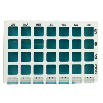 Dolcimo klassieke pillendoos turquoise blauw FR