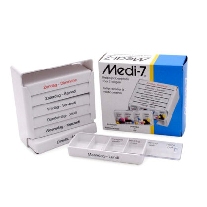 Medi-7 wekelijkse pillendoos  wit
