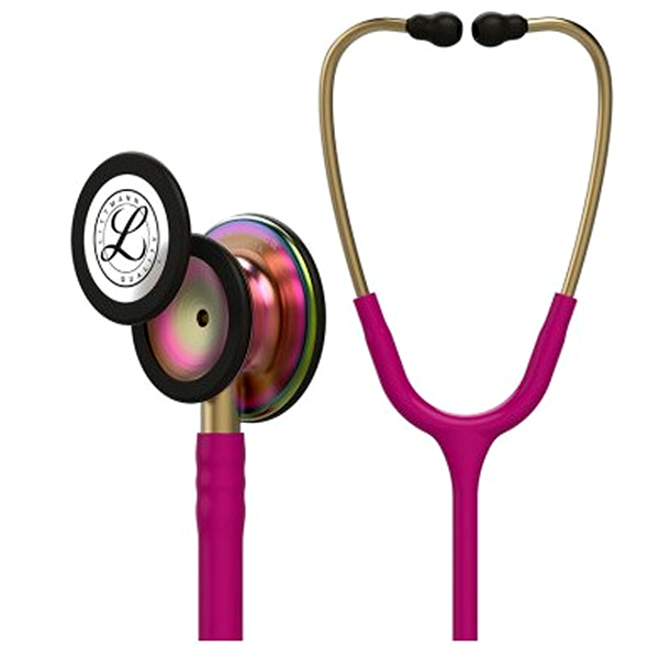 Stethoscoop Littmann Classic III framboos/rainbow - Afbeelding 2