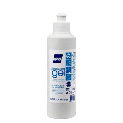 Transparante contactgel voor echografie  EKG  doppler.