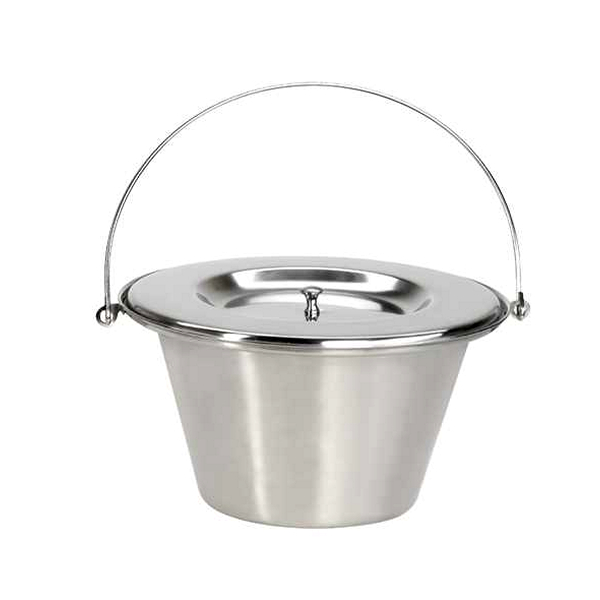 Toiletemmer inox met deksel