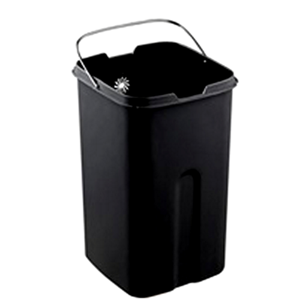 Vierkante open vuilnisemmer 12 liter - Afbeelding 2