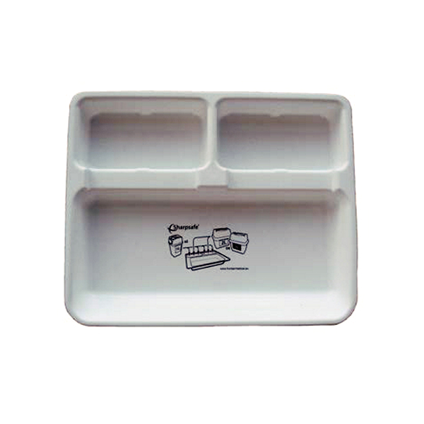 Vernacare plateau voor naaldcontainer Sharpsafe
