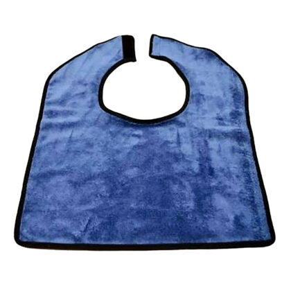 Korte slab  uit micro-spons bamboe  blauw  37 x 46 cm