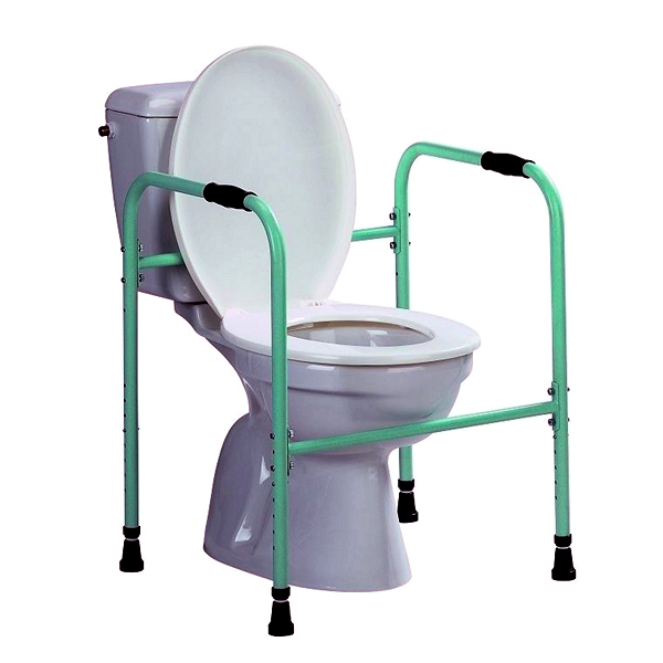 Toiletkader met regelbaar PVC handgrepen