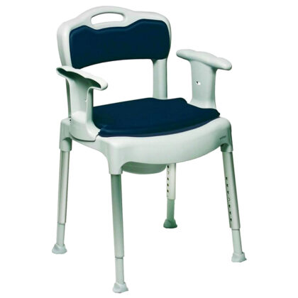 Etac Swift Commode toiletstoel met armleuningen en rugsteun