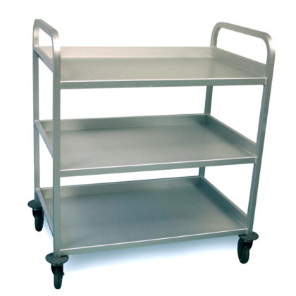Serveerwagen in geanodiseerd aluminium