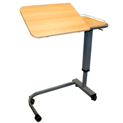 Bedtafel  Kalisto grijze buis - beuken blad