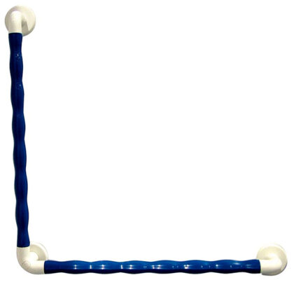 Gebogen wandbeugel 60 x 60 cm Grip  blauw
