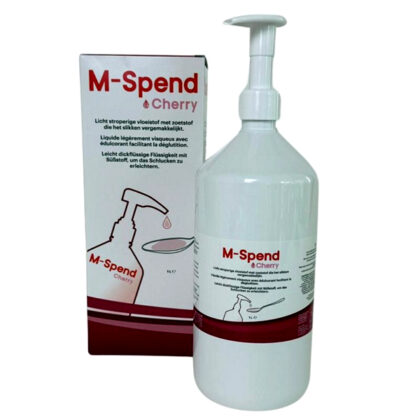 Fles van 1000 ml M-Spend - Siroop met kersensmaak