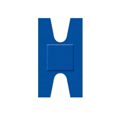 Detecteerbare elastische pleisters voor gewricht  blauw  PE  6 8 x 3 8 cm