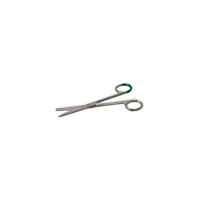 Schaar inox scherp/stomp  14 cm + kompres - Steriel