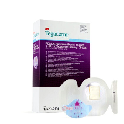 Tegaderm fixatiehulpmiddel voor PICC/CVC geïmpregneerd met chlorhexidine-gluconaat - 8 5 x 11 5 cm - ST