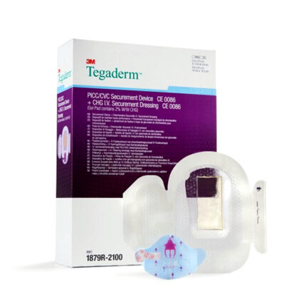 Tegaderm fixatiehulpmiddel voor PICC/CVC geïmpregneerd met chlorhexidine-gluconaat - 10 x 15 5 cm - steriel