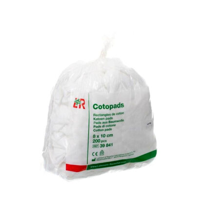 Cotopads vierkant  wit  8 x 12cm  niet steriel