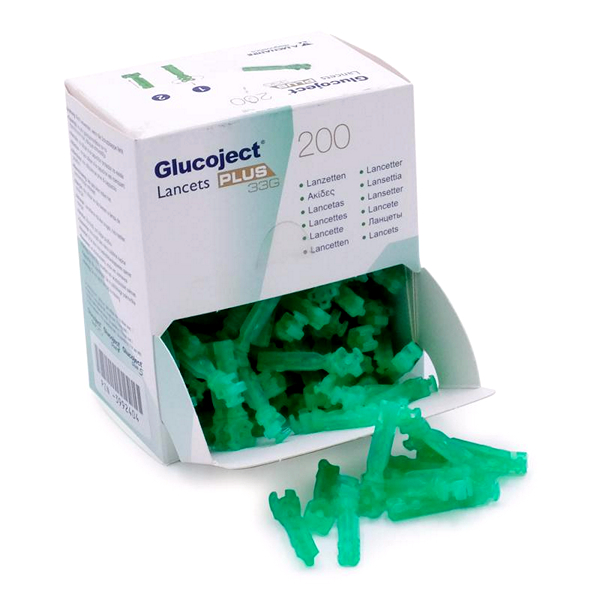 Lancetten Glucoject Plus 33G - Menarini