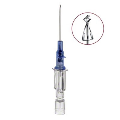 Introcan Safety Pur katheters zonder vleugel - blauw - 22G