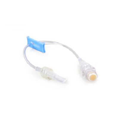 BD Q-Syte naaldvrije connector met verlengset met macroboring  vaste moer